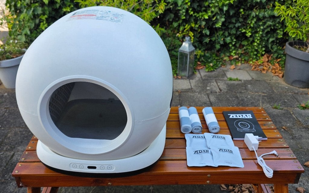 Zo goed als nieuwe Zedar K1200+ automatische kattenbak, Dieren en Toebehoren, Kattenbakken, Ophalen, Zelfreinigend, Zo goed als nieuw