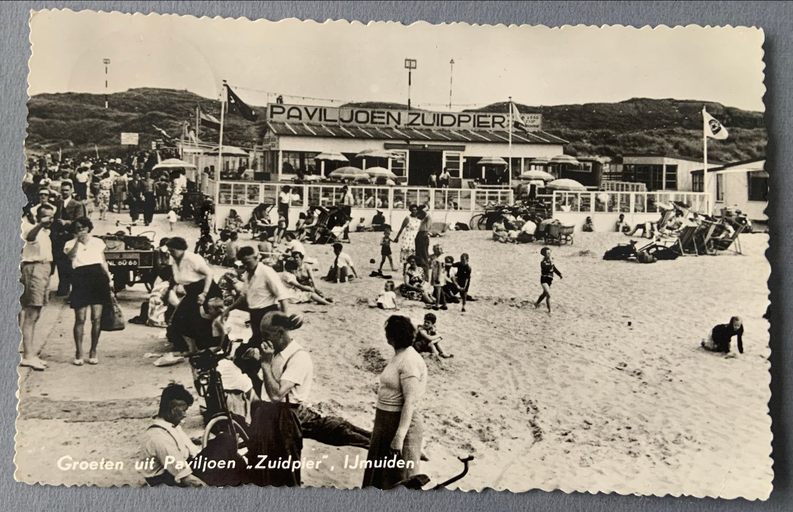 Paviljoen Zuidpier IJmuiden, Verzamelen, Ansichtkaarten | Nederland, Verzenden, 1920 tot 1940, Gelopen, Noord-Holland