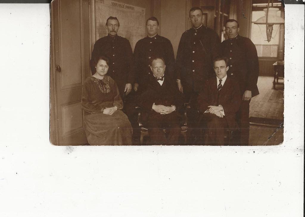 Wateringen Spoorwegpersoneel voor spoorkaart Fotokaart, Ophalen of Verzenden, Voor 1920, Ongelopen, Zuid-Holland