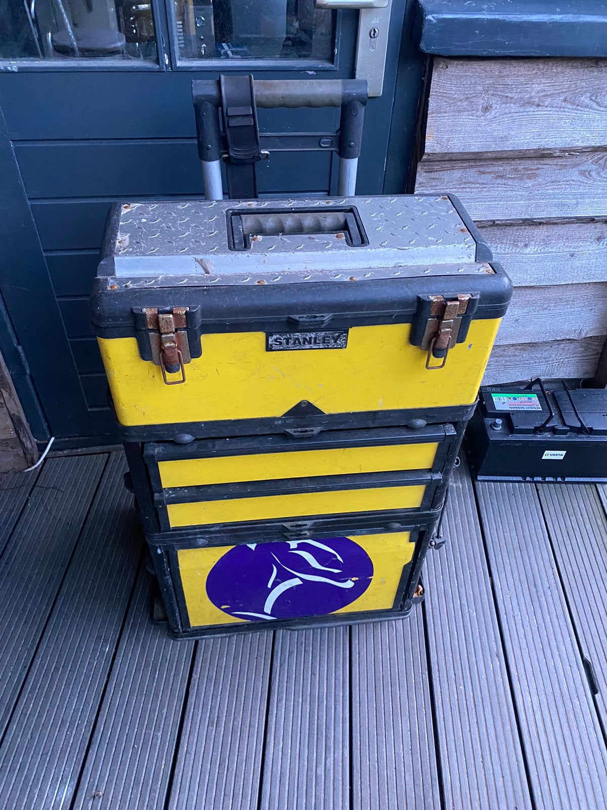 Stanley gereedschap kist trolley voor auto of schuur, Ophalen, Zo goed als nieuw