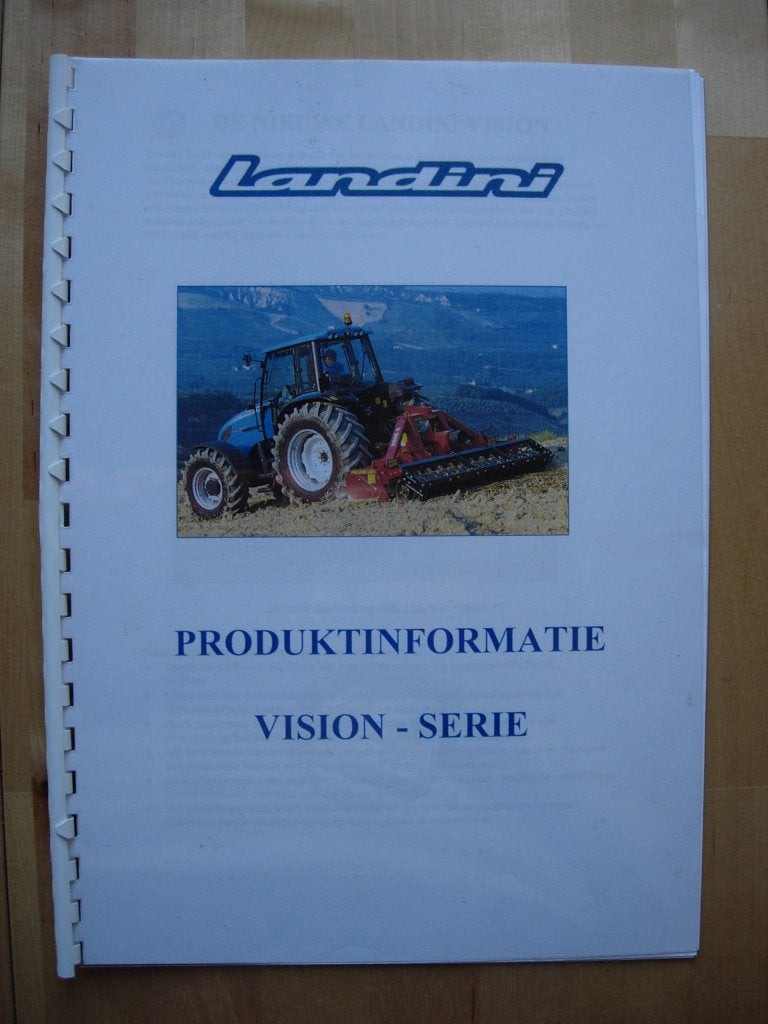 Landini Vision Tractor Trekker Brochure 2002 – 80 90 100, Verzenden, Zo goed als nieuw, Landini