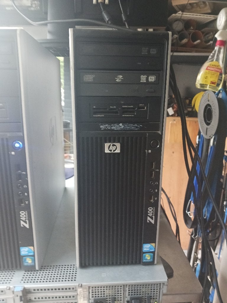 HP Workstation Z400 CMT (KK757ET), Computers en Software, Desktop Pc's, Ophalen, Gebruikt, HDD 1000GB + SSD 120GB, Intel Xeon