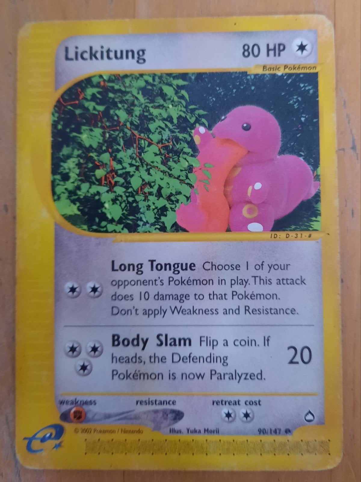 Pokémon kaart van Lickitung - 90/147, Ophalen of Verzenden, Nieuw