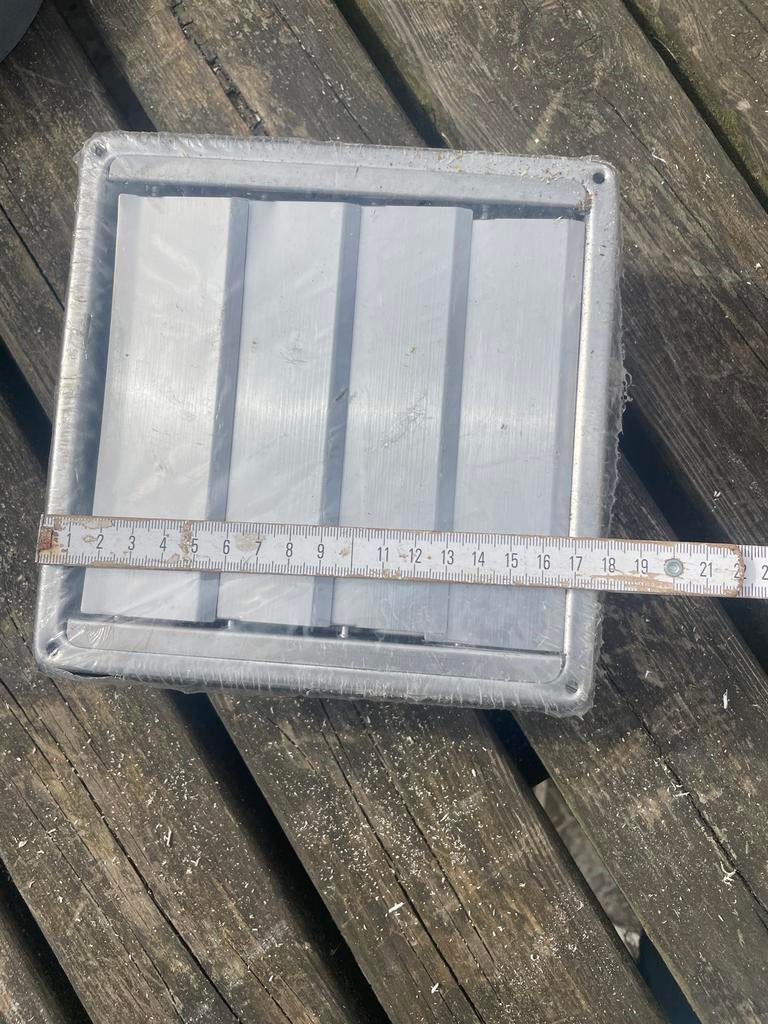 RVS lamellenrooster 100 mm, Ophalen, Nieuw