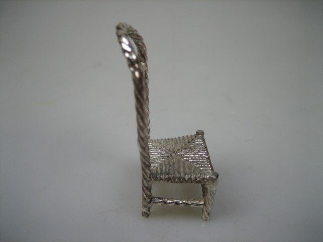 Miniatuur Zilveren Stoel van Kempen & Begeer uit ca. 1952, Antiek en Kunst, Antiek | Goud en Zilver, Verzenden, Zilver