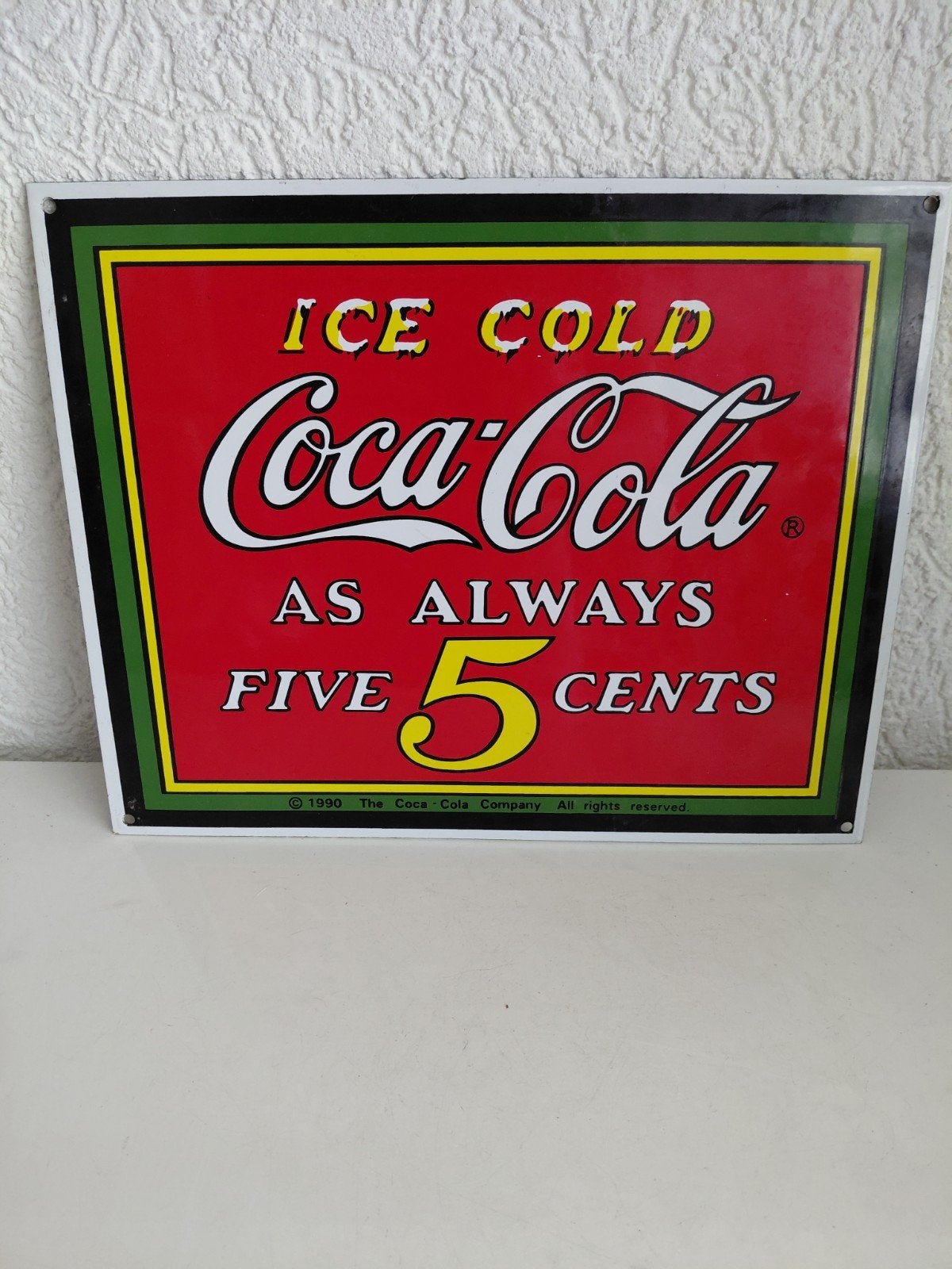 emaille bord coca cola, Verzamelen, Ophalen of Verzenden, Reclamebord