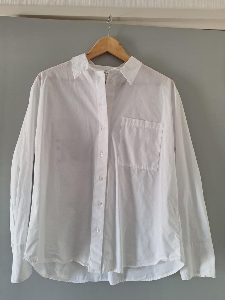 Mooie witte blouse van Bien Blue maat M; draagmt 40!, Maat 38/40 (M), Wit, Ophalen of Verzenden, Zo goed als nieuw