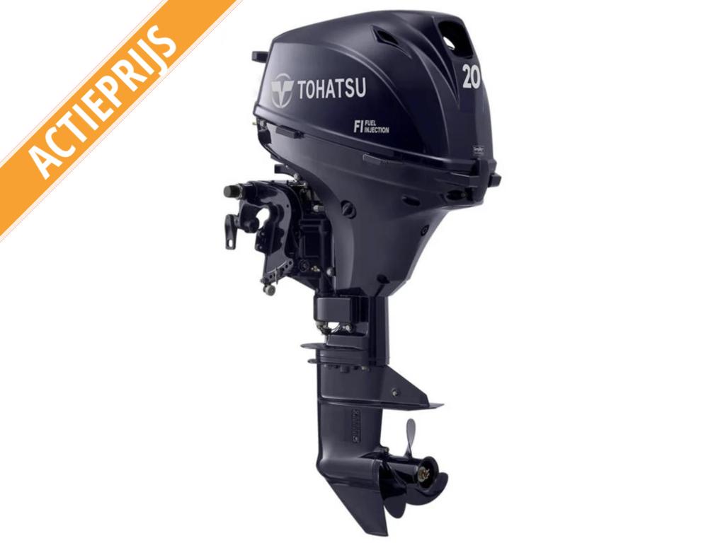 Nieuwe Tohatsu 20PK 4-takt Injectie Kortst. Buitenboordmotor, Tohatsu, Nieuw, Wfwatersport@botenverhuurhoorn.nl, Benzine