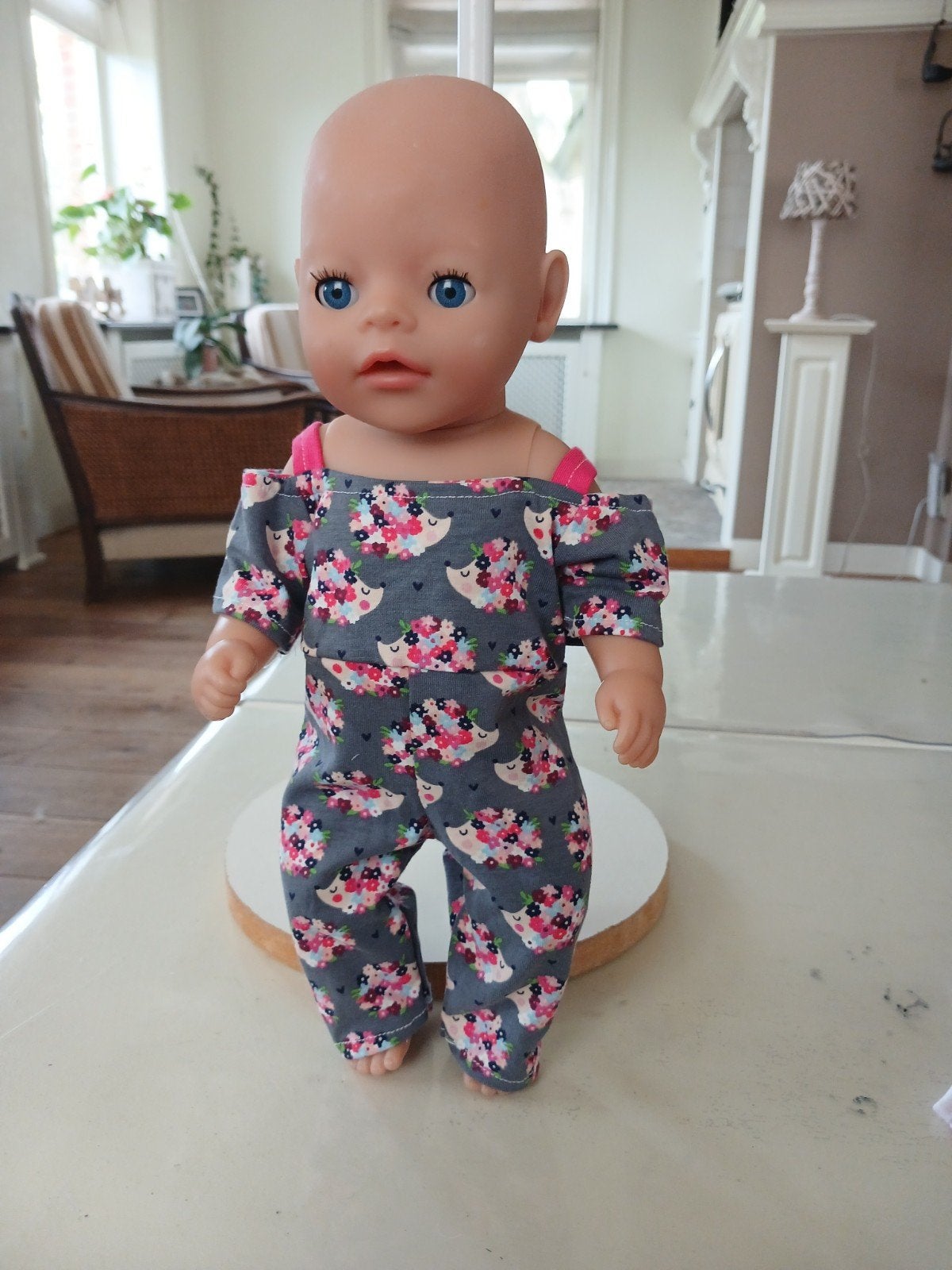mooie egel jumpsuit baby born pop 36/38, Ophalen of Verzenden, Nieuw, Babypop
