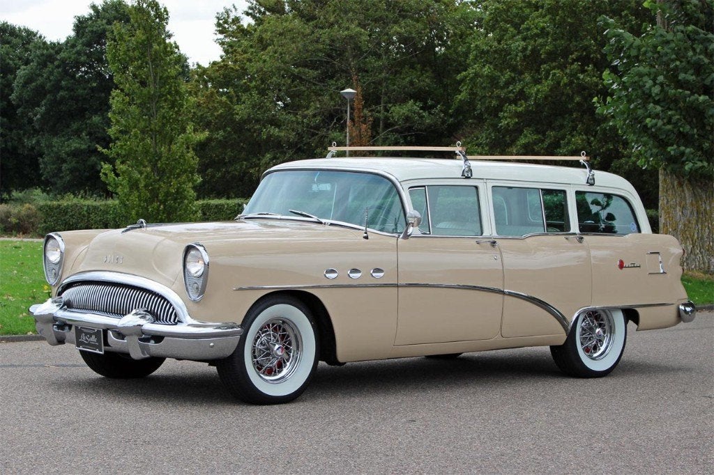 1954 Buick Century Station Wagon - Topstaat!, Auto's, Oldtimers, Automaat, Achterwielaandrijving, Beige, Beige
