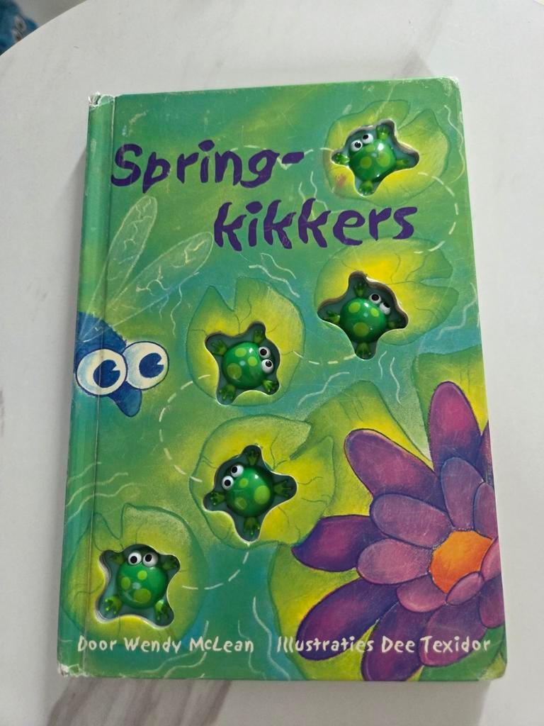 Springkikkers - Interactief kinderboek met kikkers, Boeken, Ophalen of Verzenden, Zo goed als nieuw, Wendy McLean, Fictie algemeen