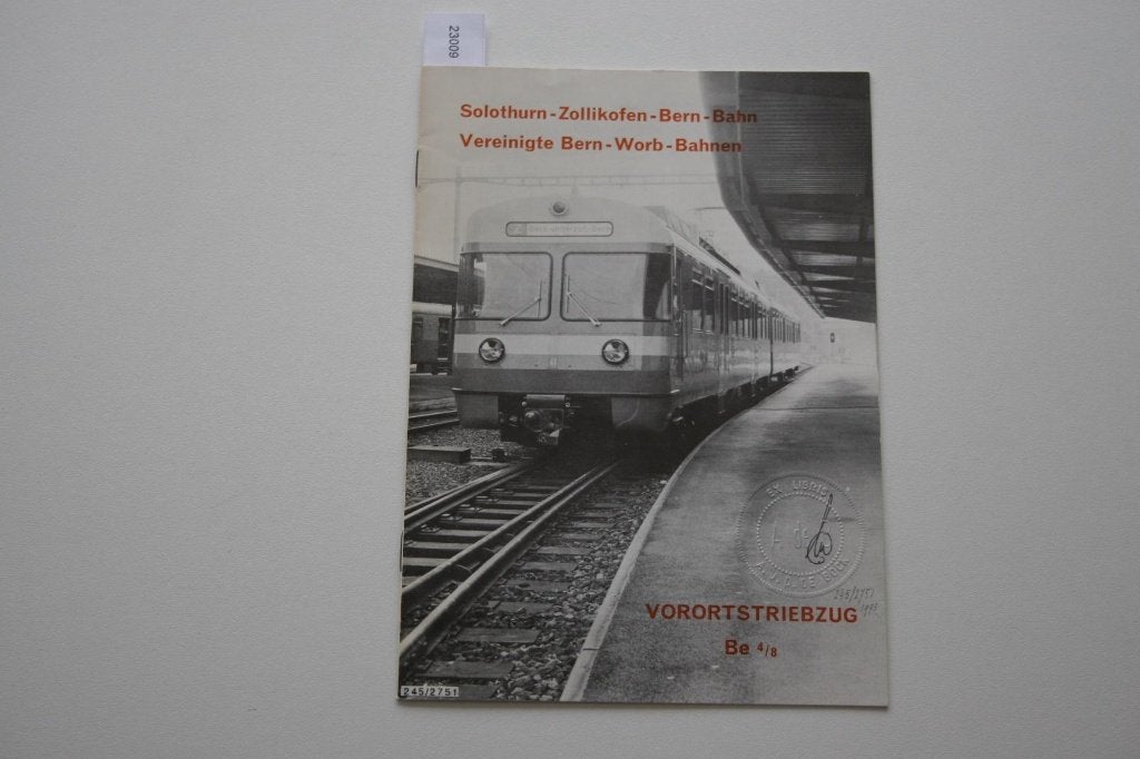 Solothurn-Zollikofen-Bern-Bahn (SZB) / Vereinigte Bern-Worb-, Boeken, Vervoer en Transport, Gelezen, Trein, Ophalen of Verzenden
