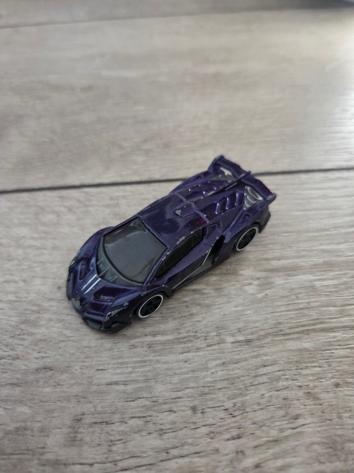Paarse speelgoedauto - Lamborghini Centenario, Overige merken, Gebruikt, 1:50 of kleiner, Auto