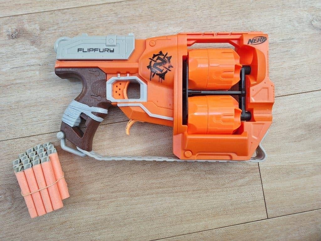 Nerf flipfury geweer, Ophalen of Verzenden, Zo goed als nieuw
