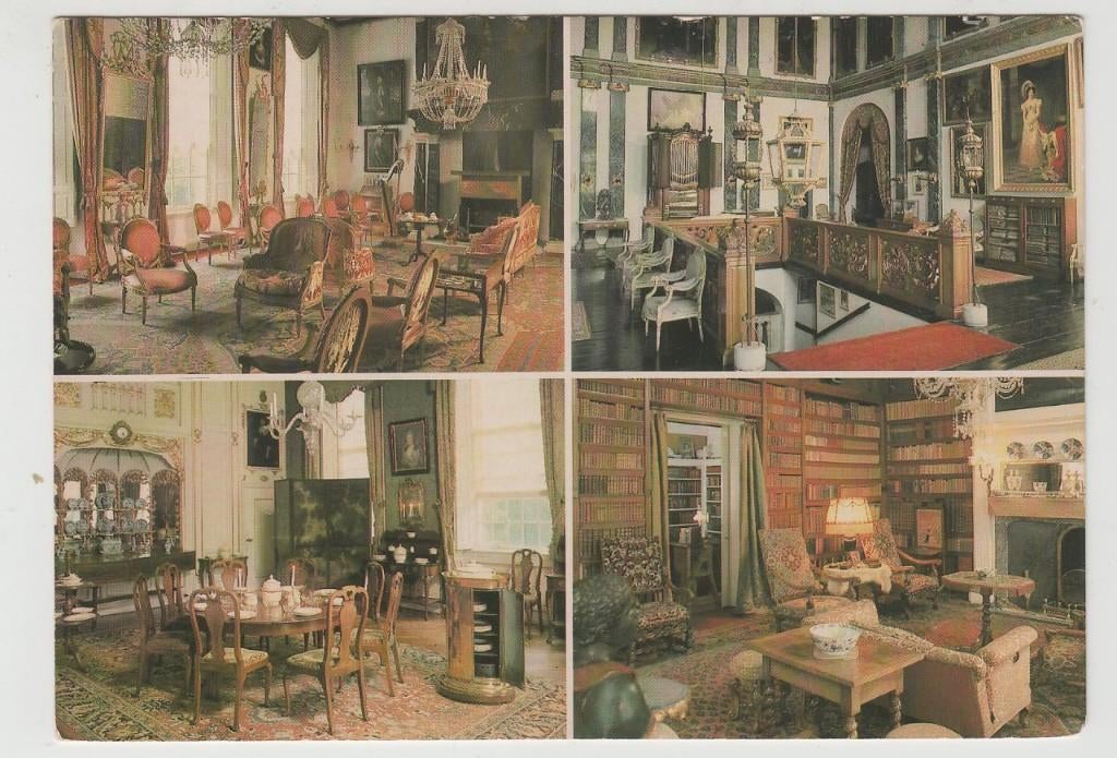 Amerongen 4 luik Interieur Kasteel Ongelopen, Verzamelen, Ophalen of Verzenden, 1980 tot heden, Ongelopen, Utrecht