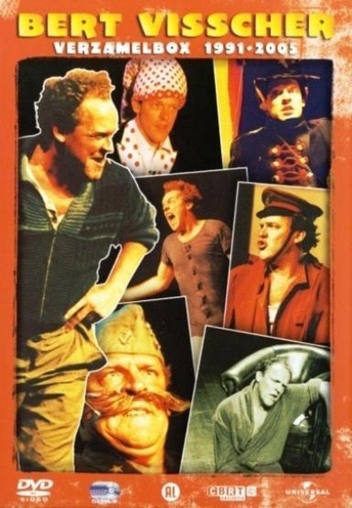 6-DVD Bert Visscher - Verzamelbox 5050582458343, Stand-up of Theatershow, Bert Visscher, Gebruikt, Alle leeftijden