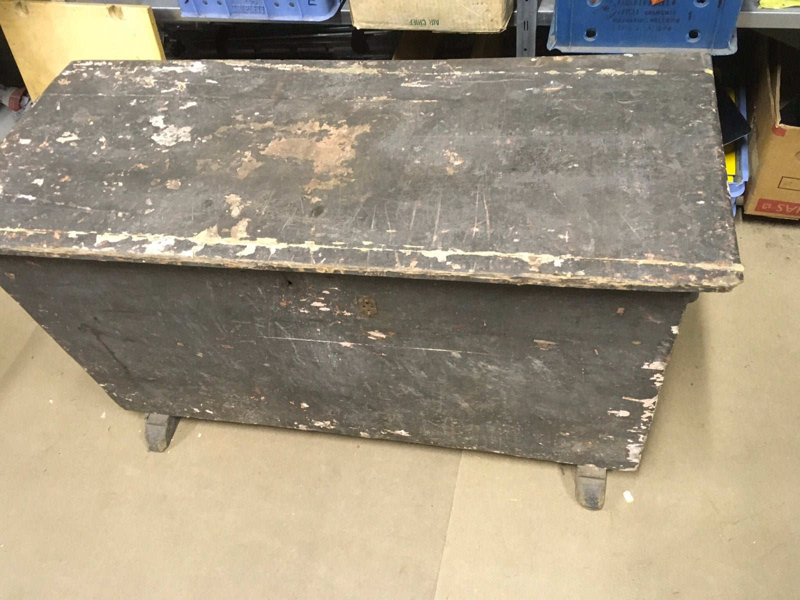 Antiek ambachtelijk gereedschap met originele kist., Ophalen of Verzenden