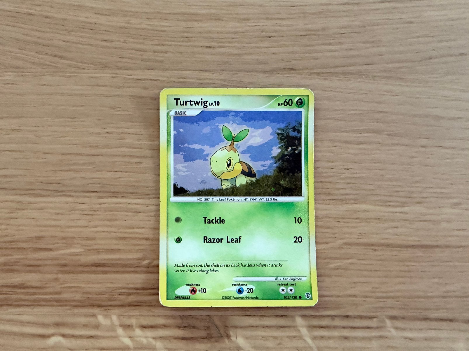 Turtwig 103, Ophalen of Verzenden, Gebruikt, Losse kaart