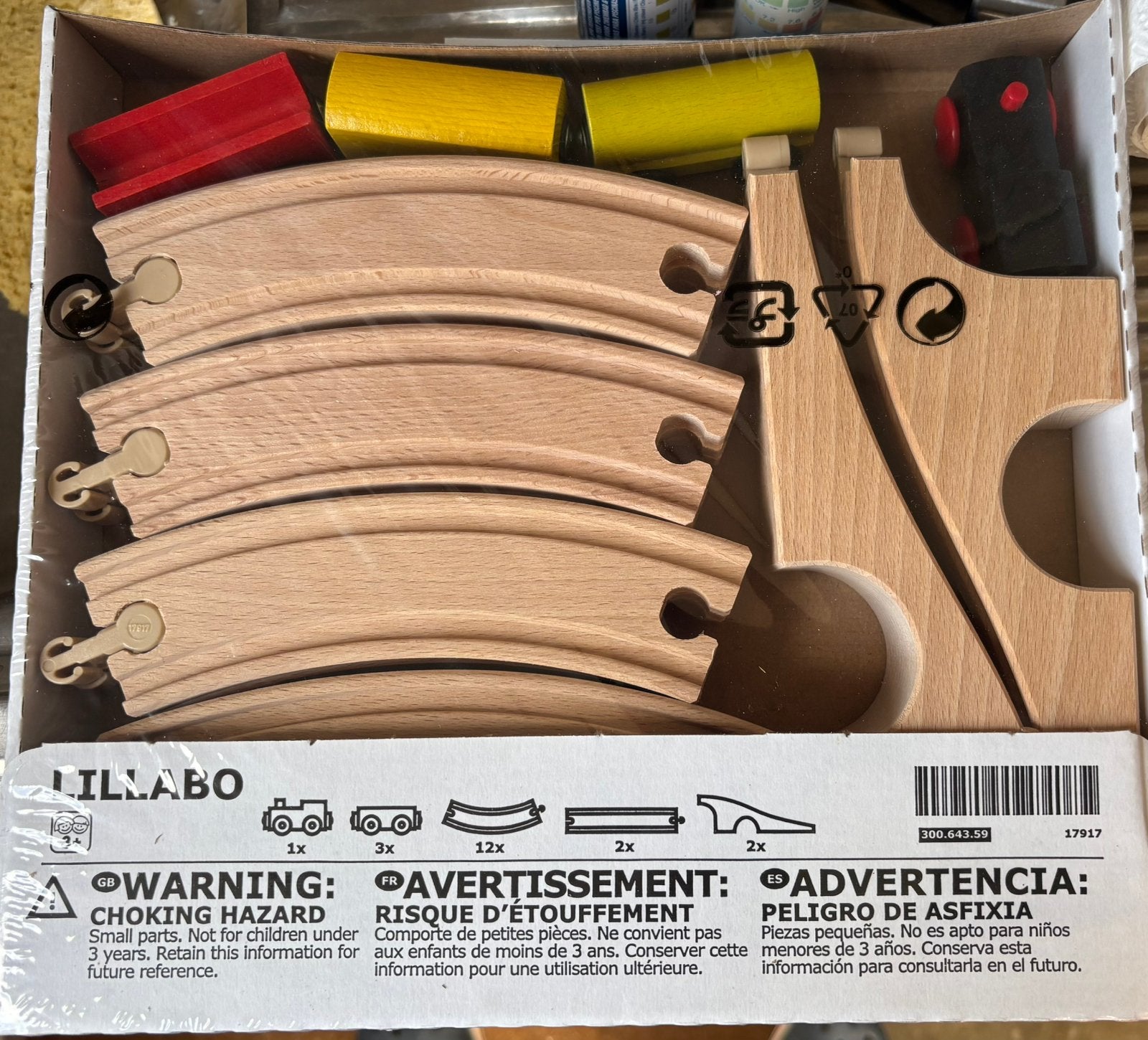 IKEA LILLABO Houten Treinbaan Uitbreidingsset, Ophalen of Verzenden, Nieuw, Jongen of Meisje