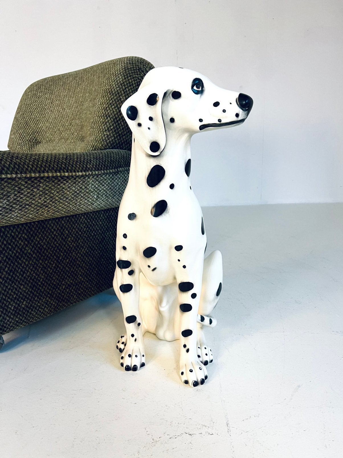 Vintage Italiaanse keramieken Dalmatiër, jaren ‘60, Verzamelen, Ophalen of Verzenden, Zo goed als nieuw, Dier