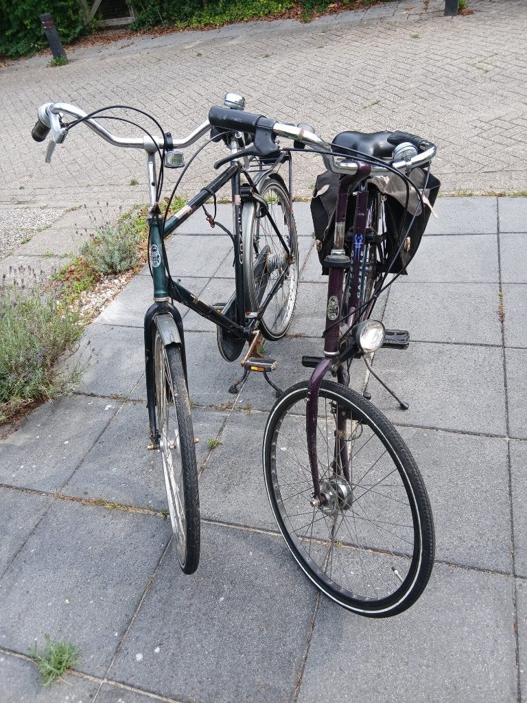 Dames en heren fiets, Ophalen, Gebruikt, Gazelle fiets