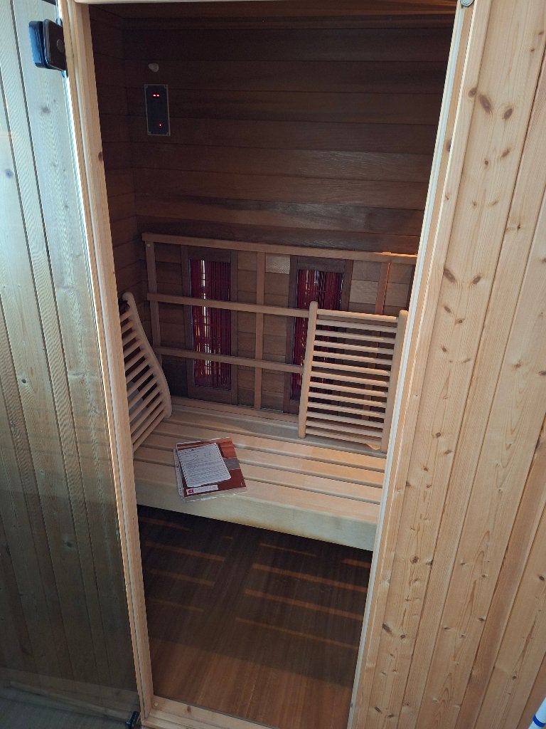 Gratis sauna Chaleur IR - Alpha Wellness Sensations, Sport en Fitness, Sauna, Ophalen, Gebruikt, Infrarood, Complete sauna