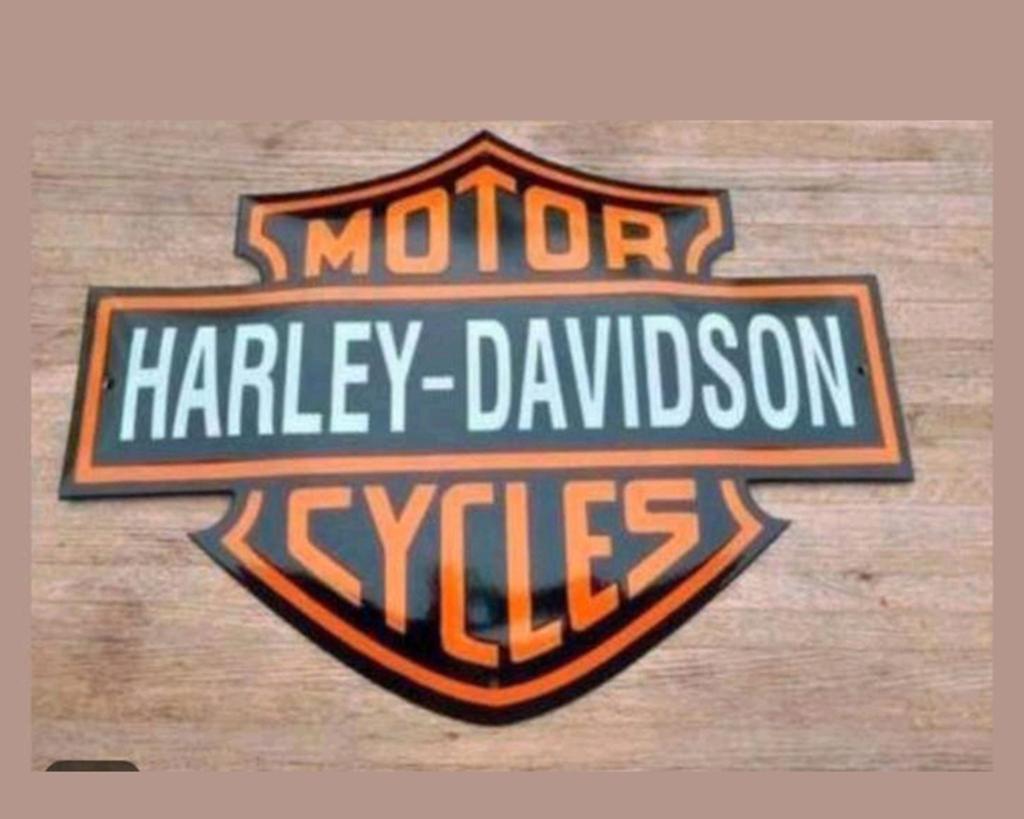 Harley-Davidson Emaille Bord Nieuwstaat, Ophalen of Verzenden