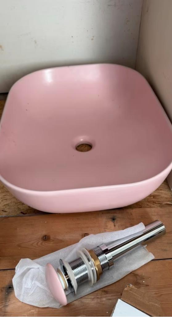 2 Roze wastafel wasbakken, Ophalen, Nieuw, Wastafel