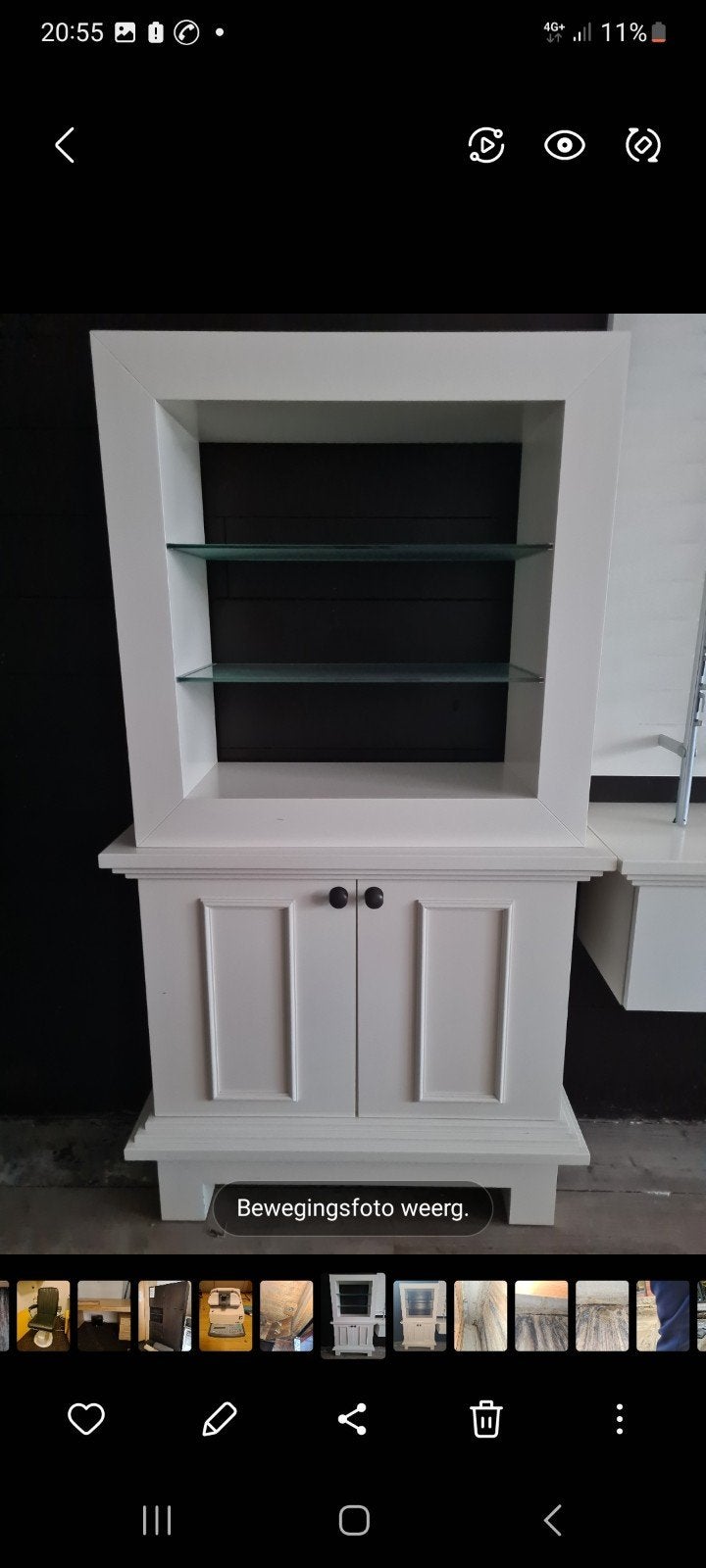Mooie wandkast, Ophalen, Met deur(en), Landelijk modern, 50 tot 100 cm