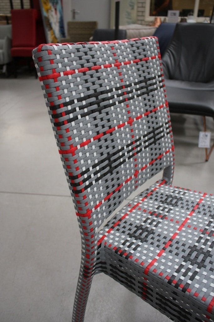 Grijze wicker tuinstoelen terrasstoel stapelbaar horeca SALE, Ophalen, Nieuw