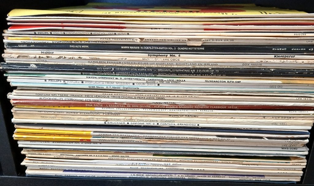 Verzameling van ongeveer 50 Klassieke LP's, Cd's en Dvd's, Ophalen, LP, Gebruikt, Overige typen
