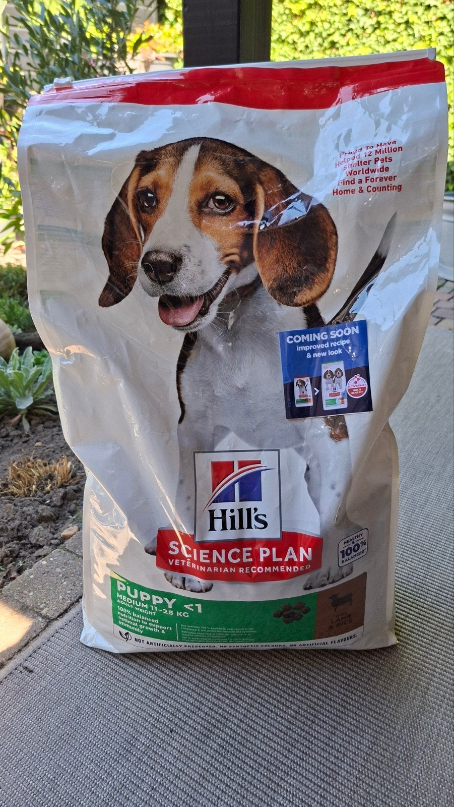 Hills puppy hondenbrokken, Ophalen, Hond
