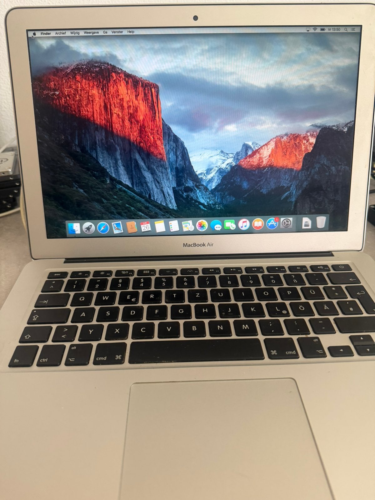 MacBook Air model A1466, Intel i5, 4Gb DDR3, Intel HD, 128Gb, Computers en Software, Apple Macbooks, 13 inch, Minder dan 2 Ghz