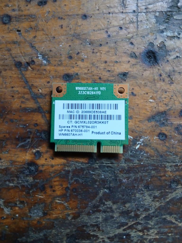 HP WLAN-kaart WN6607AH-H1 (675794-001), Gebruikt, Ophalen of Verzenden, Info@hp.com, 1501 Page Mill Road, Palo Alto, CA 94304, USA