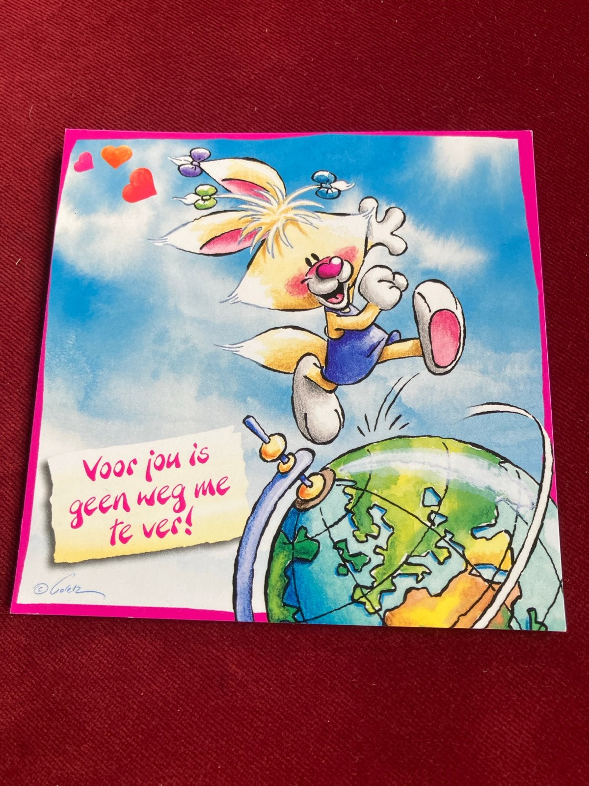 Diddl Ansichtkaart - Voor jou is geen weg me te ver!, Verzamelen, Verzenden