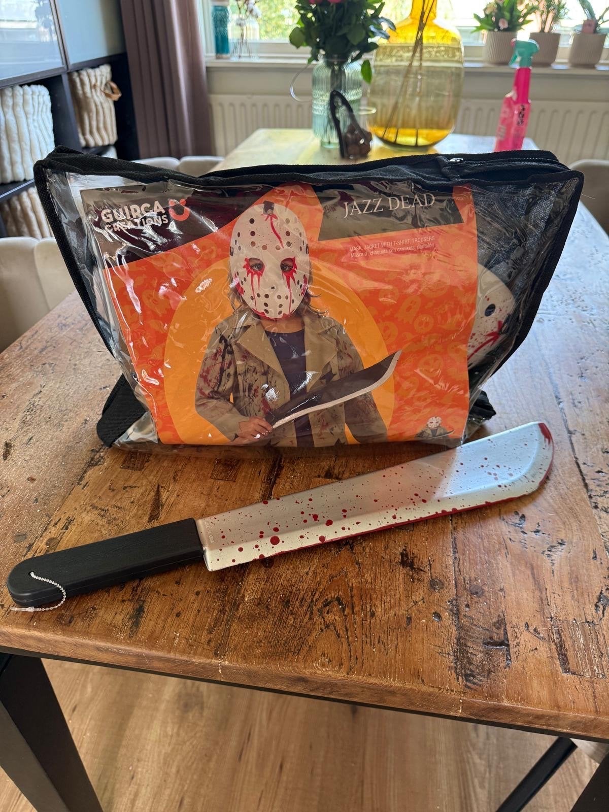 Jason Voorhees kostuum voor kinderen (7-9 jaar) - Nieuw, Ophalen of Verzenden, Nieuw, 122 t/m 128, Jongen of Meisje