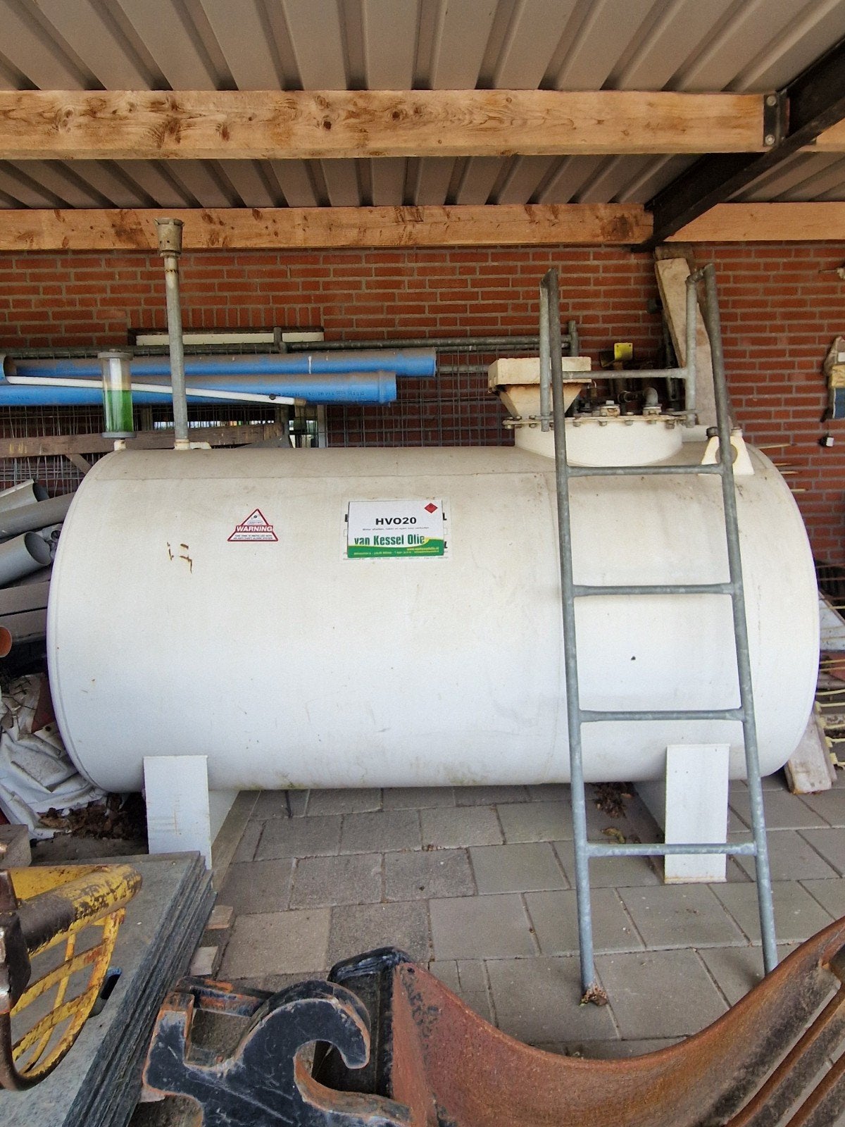 Dieselolie tank 3000l, Ophalen