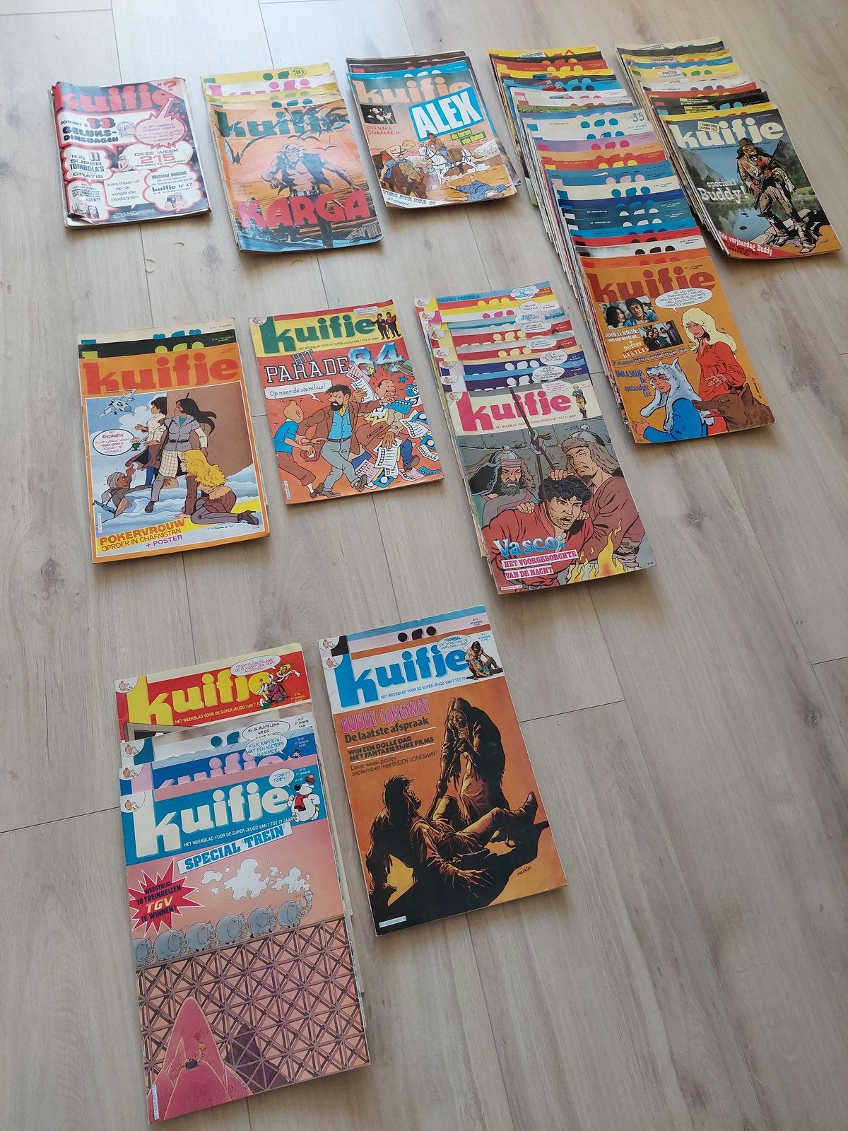 Kuifje uit de jaren ‘70 en ‘80, Europa, Meerdere comics, Ophalen, Gelezen