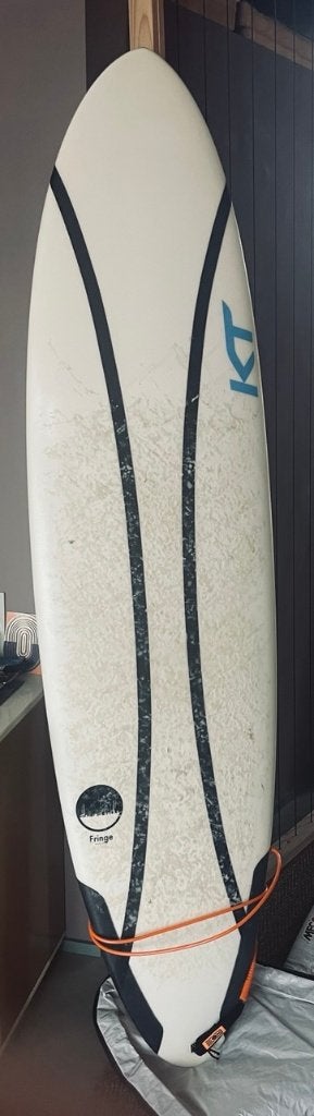 Surfboard - KT Fringe, 7'6'', Watersport en Boten, Golfsurfen, Ophalen, Zo goed als nieuw, Shortboard
