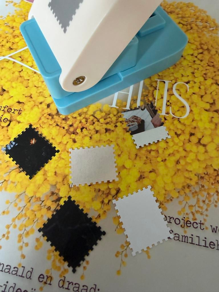Postzegelpons voor creatieve knutselprojecten, Geschikt voor karton, Overige thema's, Gereedschap of Toebehoren, Meerkleurig