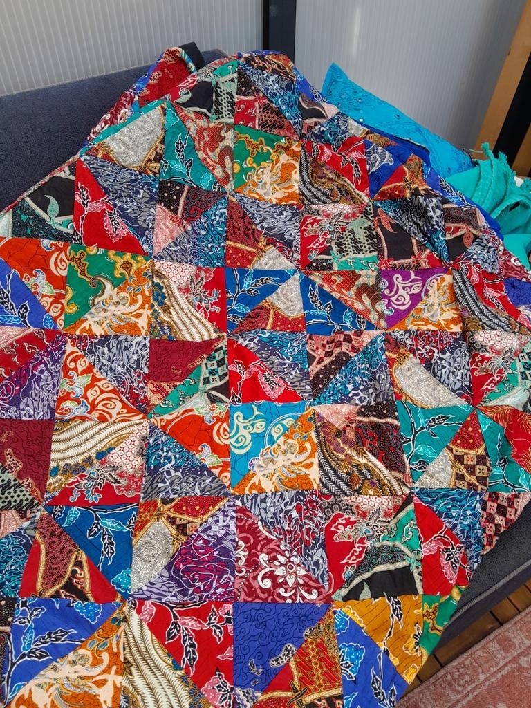 Quilt sprei handgemaakt., Ophalen of Verzenden