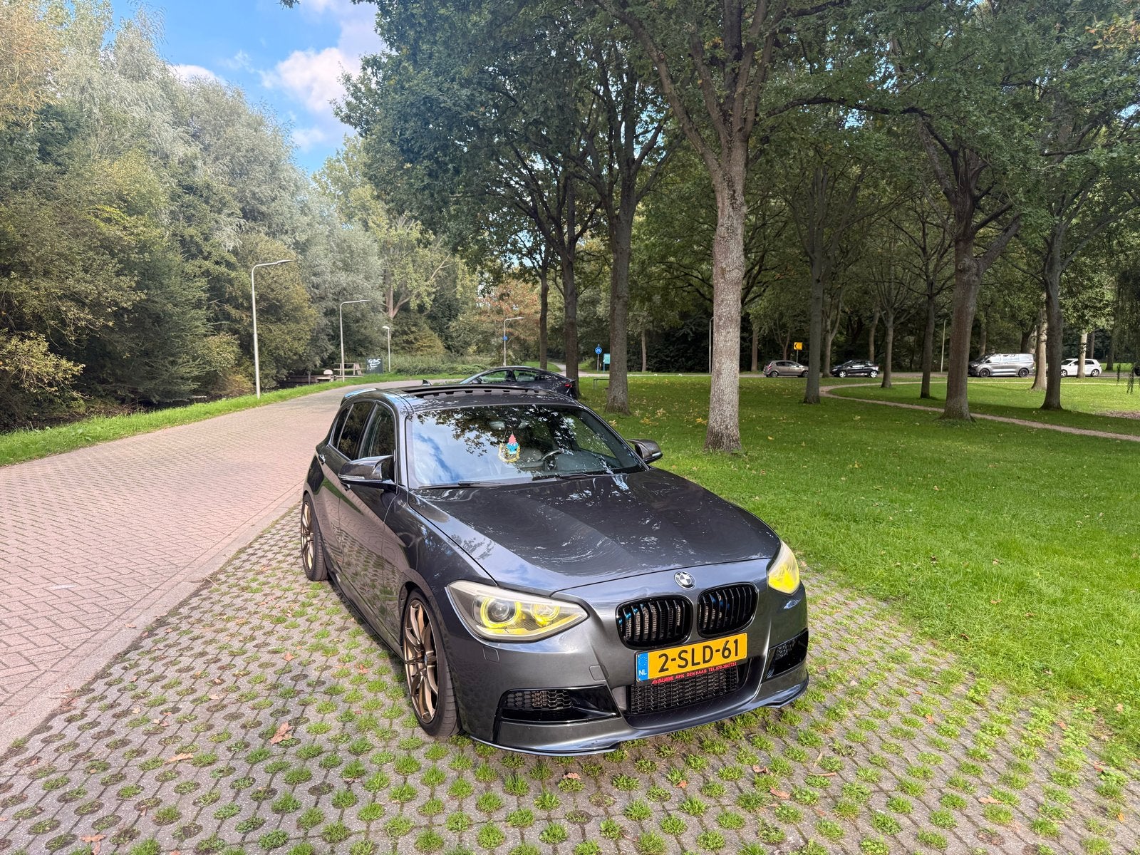 BMW 1-Serie 3.0 M135i 5DR AUT 2013 Grijs, Auto's, Dealer onderhouden, Achterwielaandrijving, Zwart, 75 €/maand