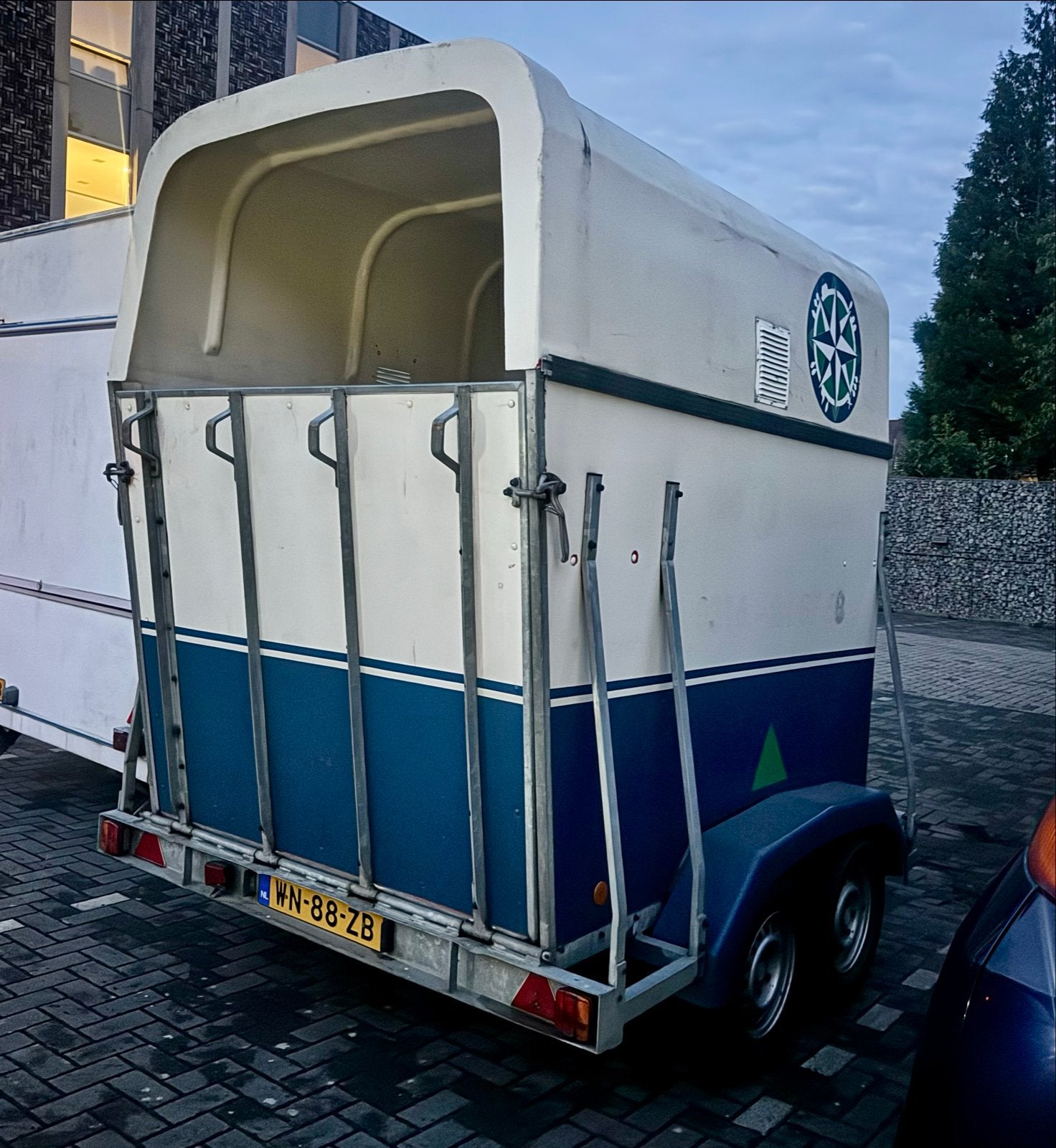 Paardentrailer, Dieren en Toebehoren, Paarden en Pony's | Trailers en Aanhangwagens, Ophalen, Gebruikt, Hout