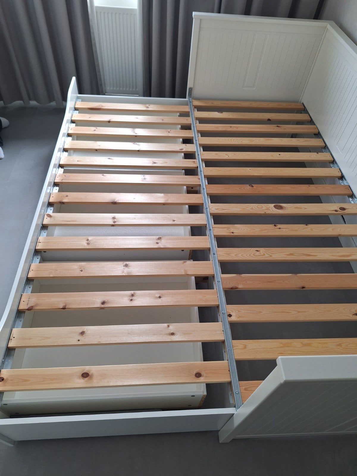 IKEA Hemnes Bedbank met 3 lades - Wit, Eenpersoons, Wit, Ophalen of Verzenden, Modern Scandinavisch