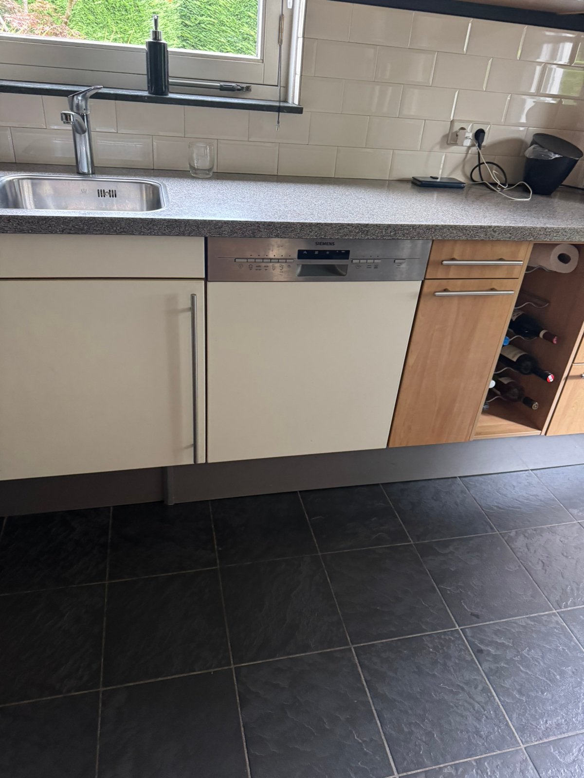 Complete keuken mer werkend aparatuur, Huis en Inrichting, Keuken | Complete keukens, Ophalen, Gebruikt, Overige kleuren, Hoekkeuken