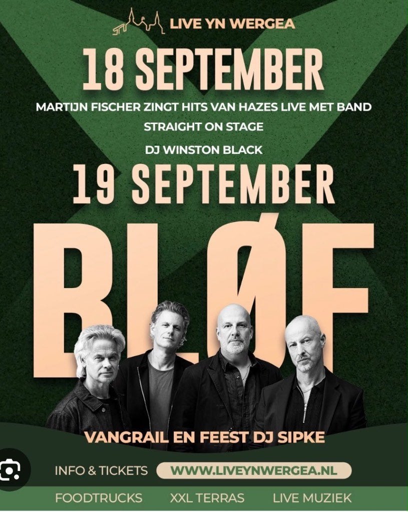 Concert kaarten Bløf, Twee personen, September, Overige typen