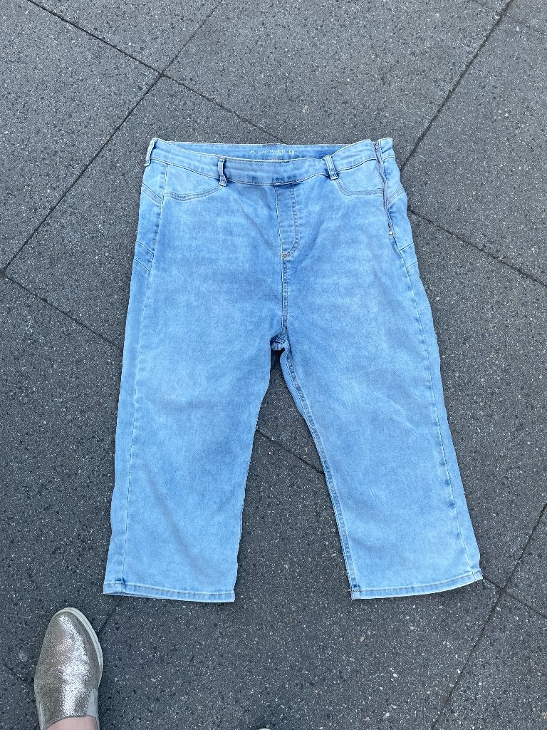 Capri jeans mt 50, Kleding | Dames, Grote Maten, Sculpt, Blauw, Ophalen of Verzenden, Zo goed als nieuw