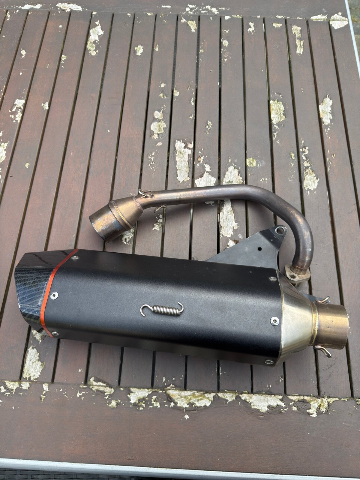 Bullet racing uitlaat, voor de 4t 50cc 2v piaggio zip, Ophalen, Zo goed als nieuw, Uitlaat, Piaggio