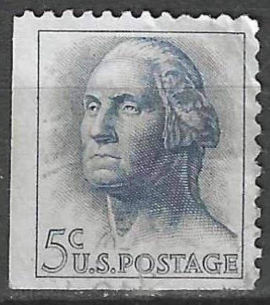 USA 1962/1963 - Yvert 741LO - George Washington (ST), Verzenden, Gestempeld, Noord-Amerika