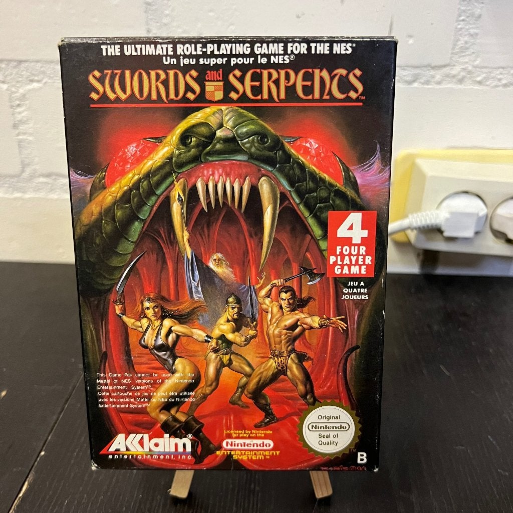 Swords and Serpents - Nintendo NES, Spelcomputers en Games, Gebruikt, 1 speler, Eén computer, Ophalen of Verzenden